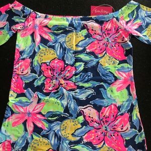 Lilly Pulitzer off the shoulder knit top.